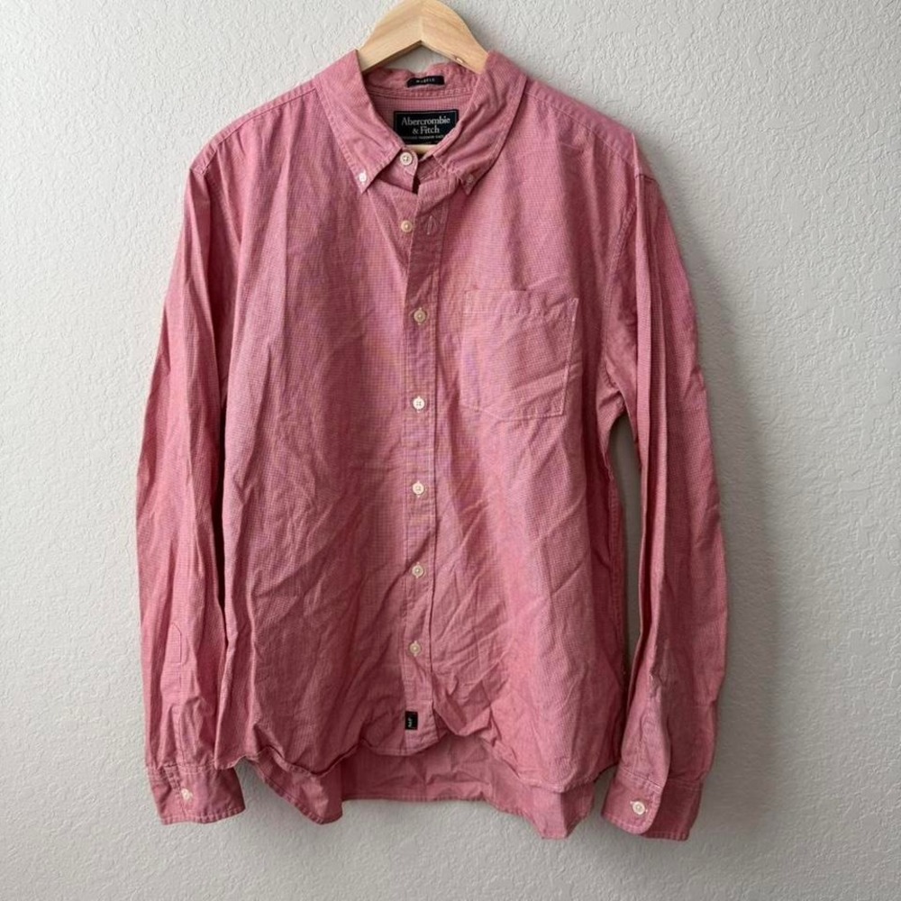 Abercrombie &‎ Fitch Red button-up shirt